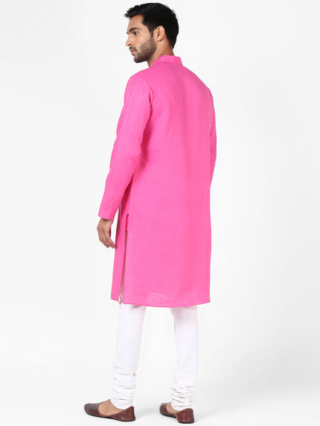 Gulabi- Pure Linen Kurta