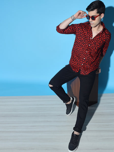 Flaming Printed Shirt