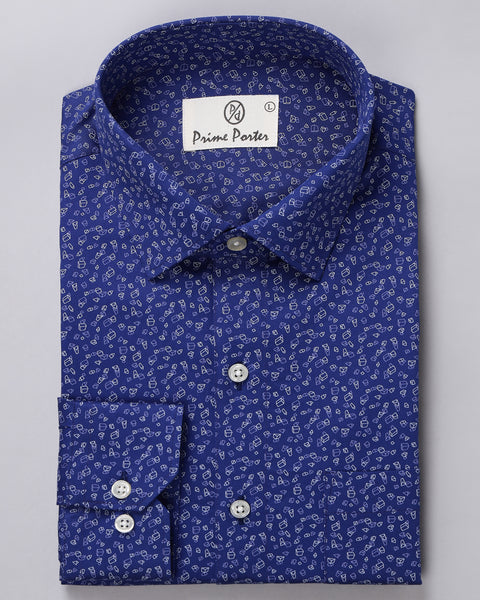 Clematis Blue Printed Shirt
