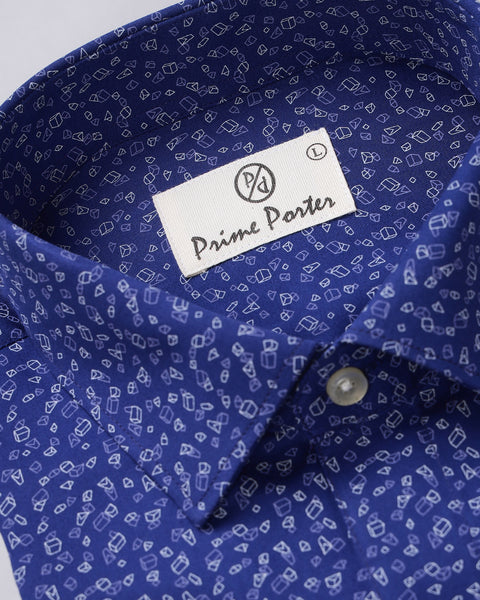 Clematis Blue Printed Shirt