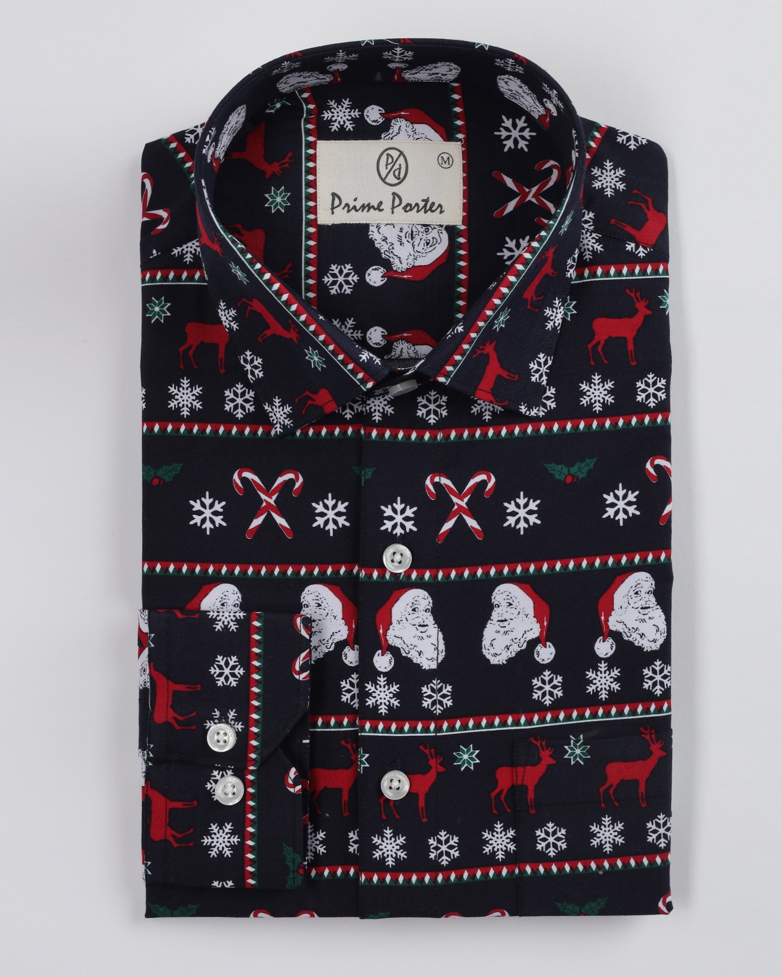 christmas-printed-cotton-shirt-for-men