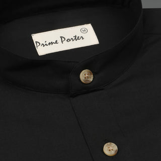 black-band-collar-cotton-shirt