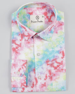 Harlequin Multicolour Printed Shirt For Men