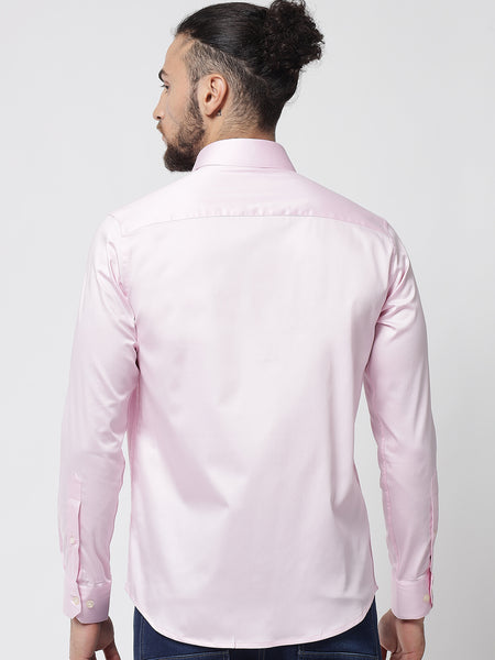 light-pink-colour-cotton-shirt-for-men 3