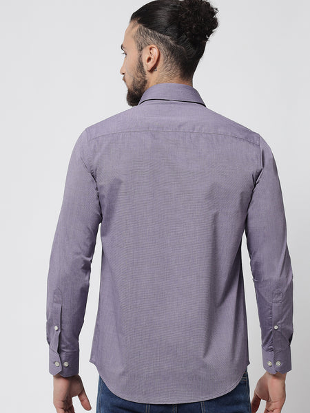 Light Purple Colour Cotton Shirt For Men 2