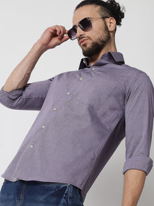 Light Purple Colour Cotton Shirt For Men 6