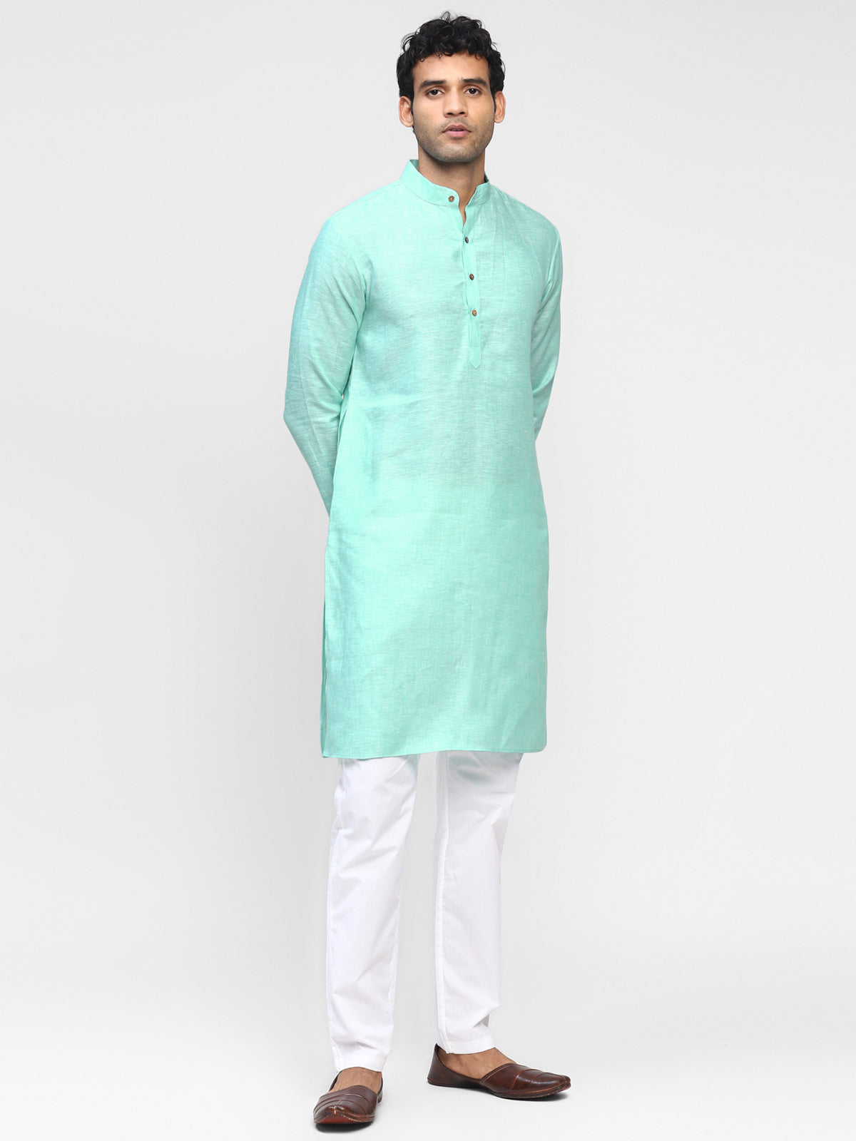 Topaz- Pure Linen Kurta