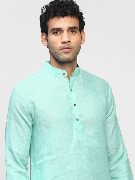 Topaz- Pure Linen Kurta