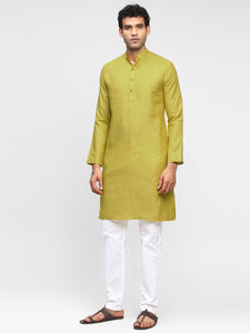 Peridot- Pure Linen Kurta