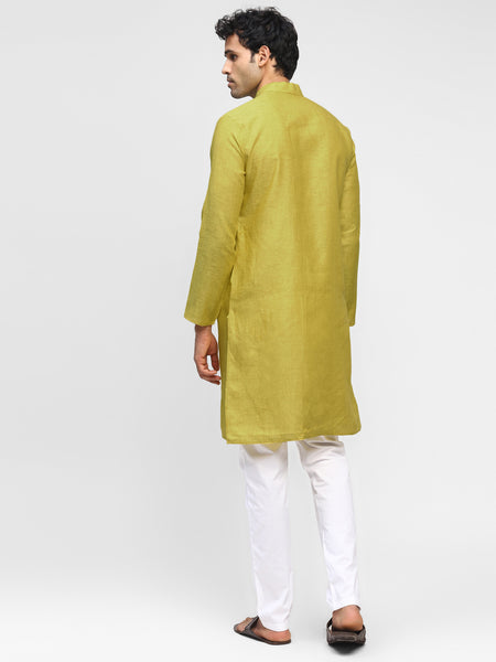 Peridot- Pure Linen Kurta