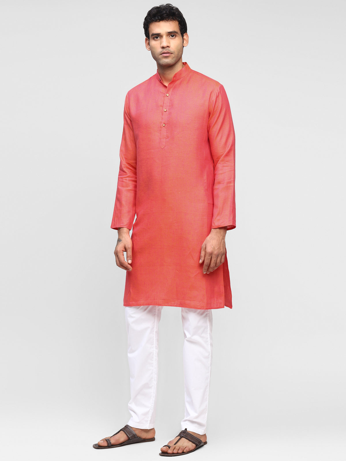 Ruby- Pure Linen Kurta