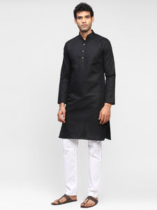 Noir- Pure Linen Kurta