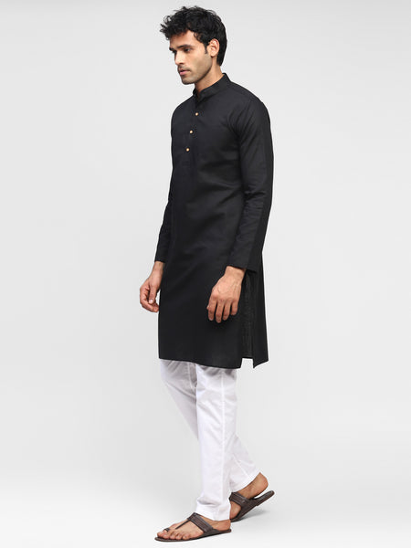 Noir- Pure Linen Kurta