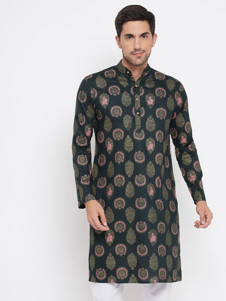 Mudita Pure Cotton Printed Kurta For Men 1
