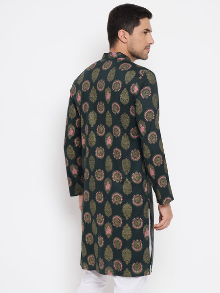 Mudita Pure Cotton Printed Kurta For Men 3