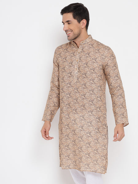 Nafs Pure Linen Printed Kurta For Men 2