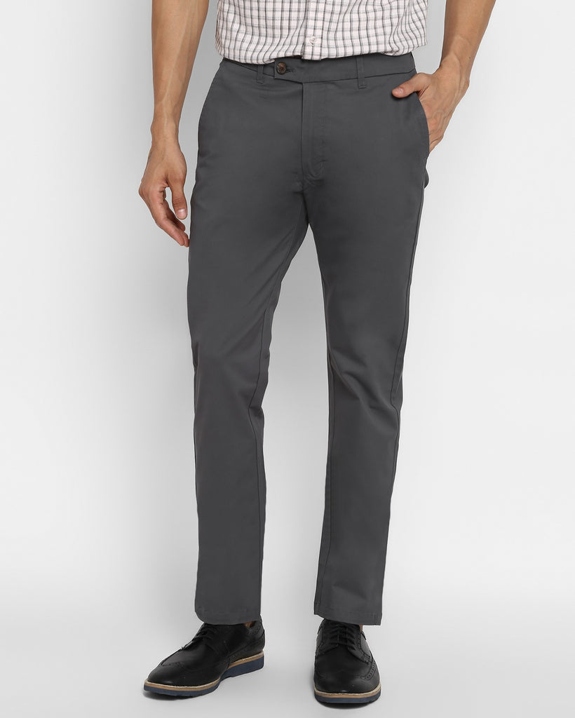 Solid Color Cotton Silk Pant in Light Grey : BMN69