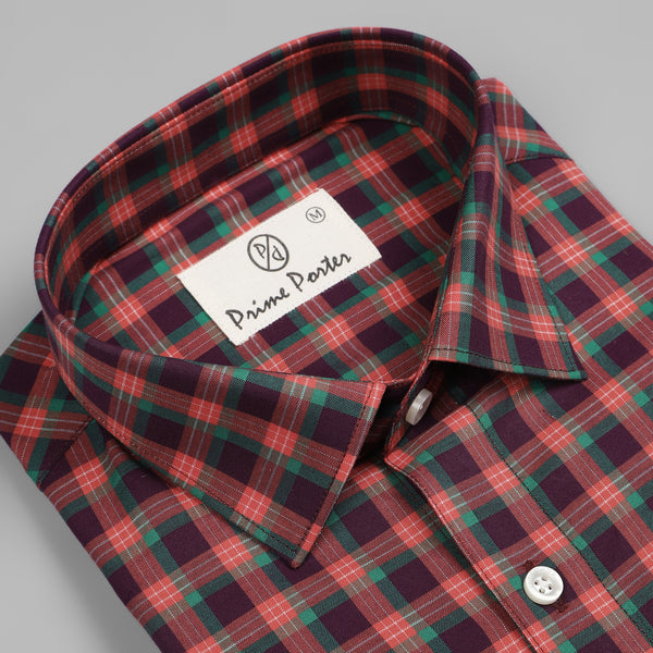 crimson-red-coloured-cotton-check-shirt