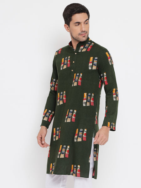 Posheeda Pure Cotton Printed Kurta For Men 3