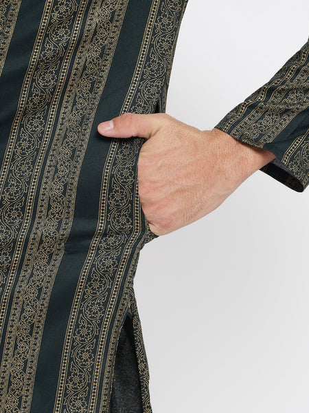 Raabta Pure Cotton Printed Kurta For Men 2
