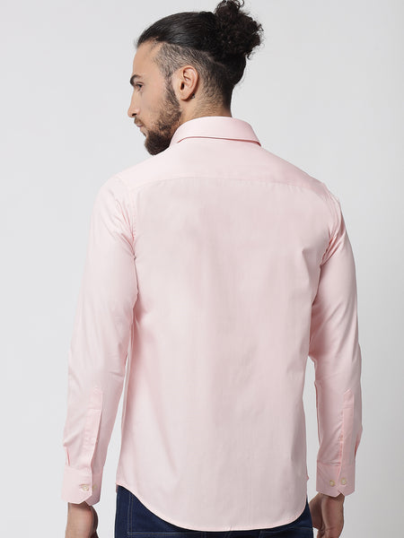 rose-pink-colour-cotton-shirt-for-men 2