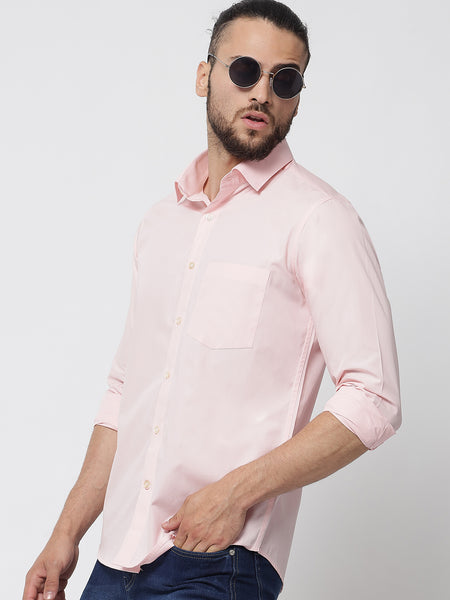 rose-pink-colour-cotton-shirt-for-men 4