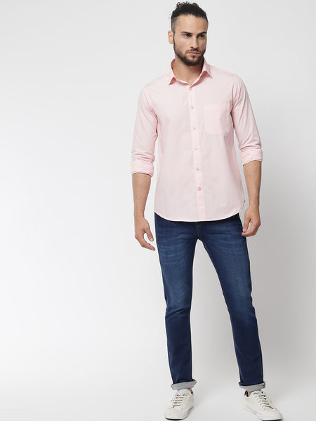 rose-pink-colour-cotton-shirt-for-men 3