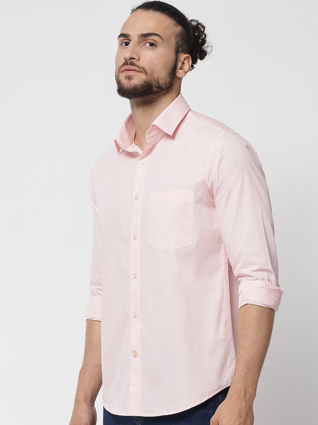 rose-pink-colour-cotton-shirt-for-men 5