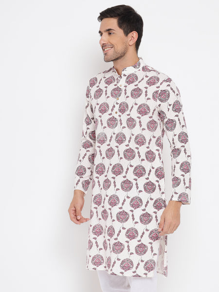 Tabbasum Pure Cotton Printed Kurta For Men 1