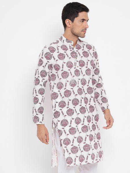 Tabbasum Pure Cotton Printed Kurta For Men 2