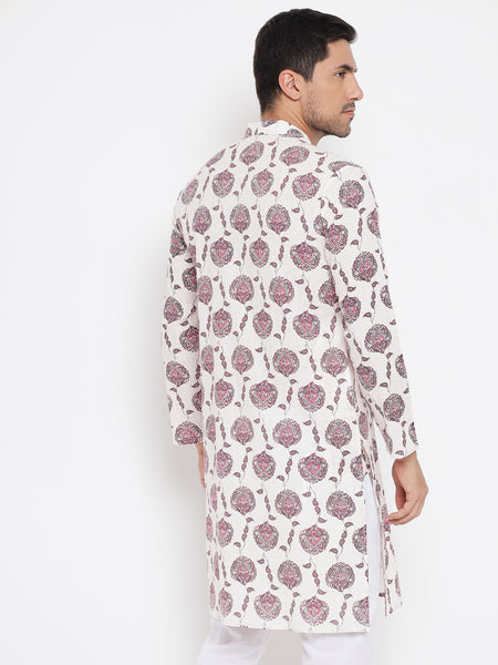 Tabbasum Pure Cotton Printed Kurta For Men 3