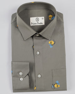 Vacay Olive Green Colour Printed Shirt For Men