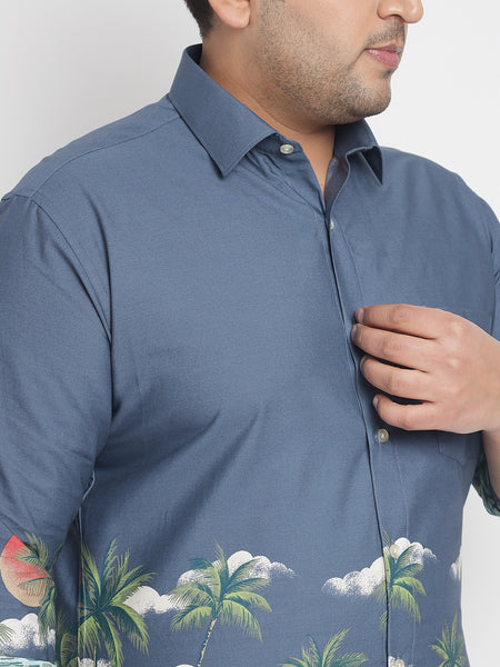 Beach Printed Shirt For Men Plus 1