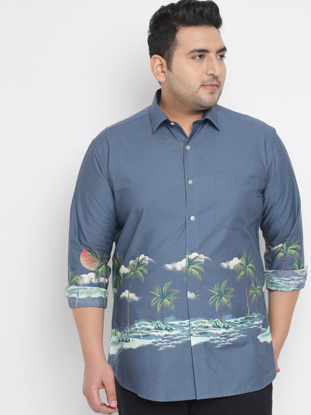 Beach Printed Shirt For Men Plus 4