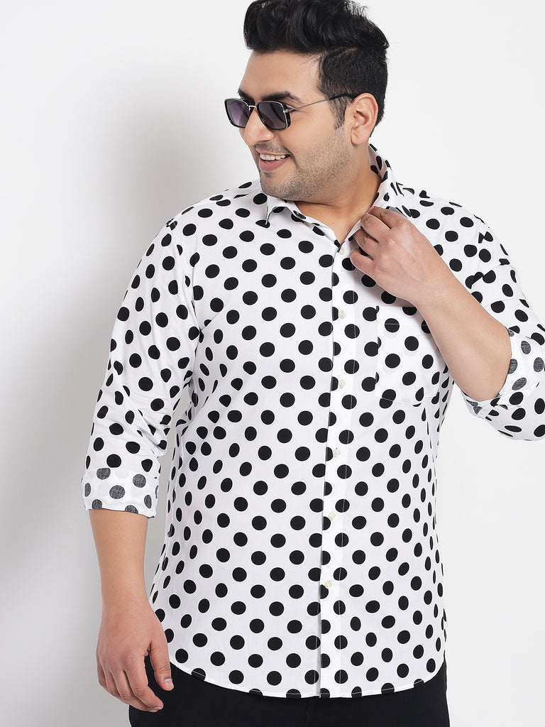 Mens Black And White Shirt