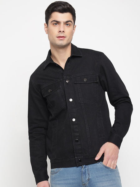 Black Denim Jacket For Men