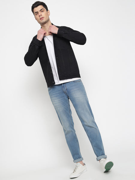 Black Denim Jacket For Men6