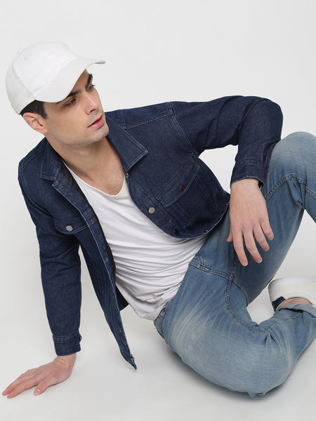 Blue Denim Jacket For Men 1