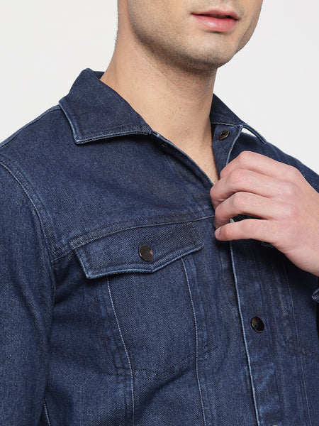 Blue Denim Jacket For Men 4