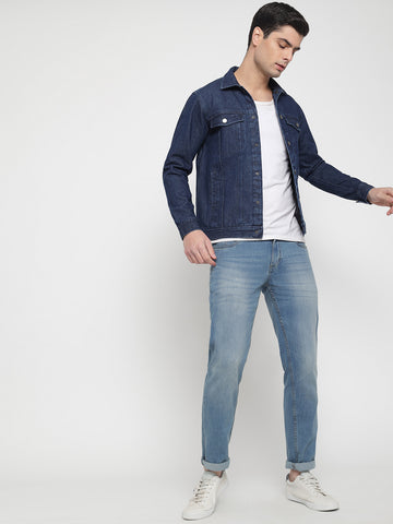 Blue Denim Jacket For Men