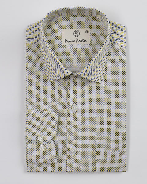 Bumble Yellow Coloured Printed Shirt For Men 1