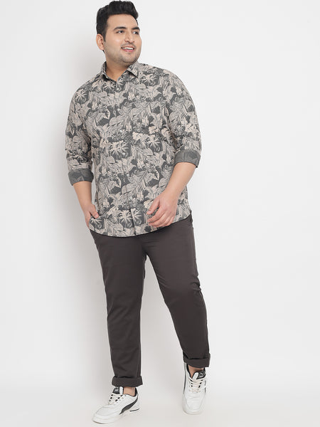 Fern Printed Shirt For Men Plus