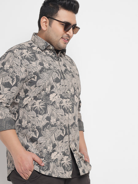 Fern Printed Shirt For Men Plus 1