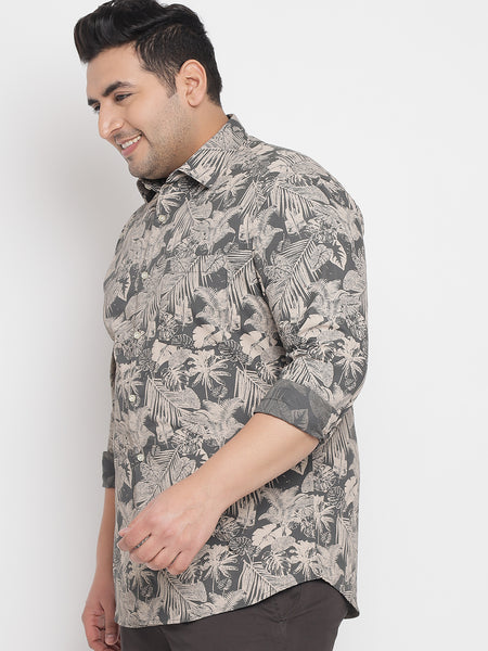 Fern Printed Shirt For Men Plus 2