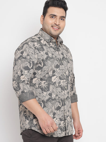 Fern Printed Shirt For Men Plus 3