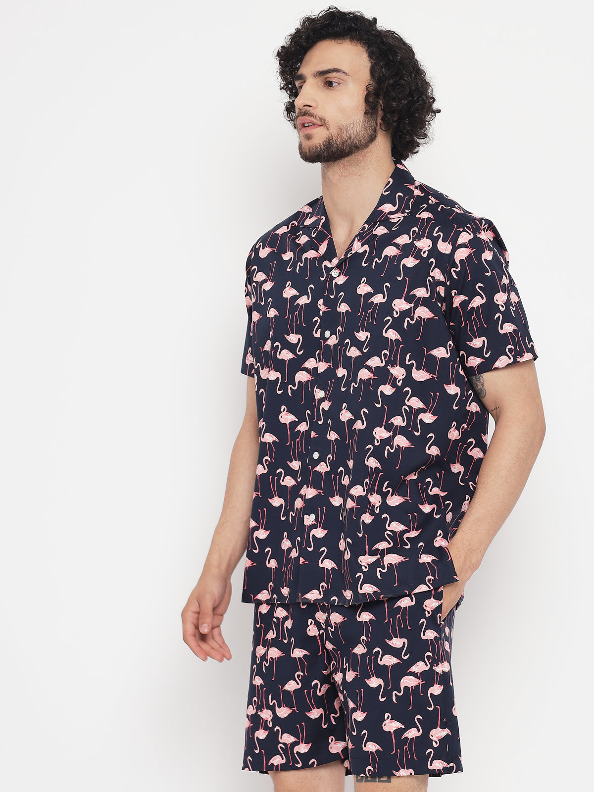 Flemish Flamingo Printed Co-Ords Set 