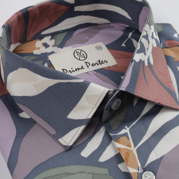 Canvas Multicoloured Printed Pure Cotton Shirt For Men 2