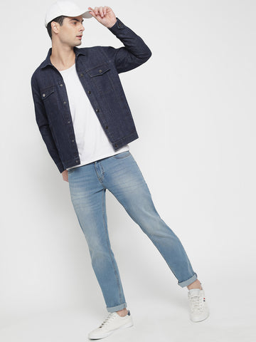 Indigo Blue Denim Jacket For Men