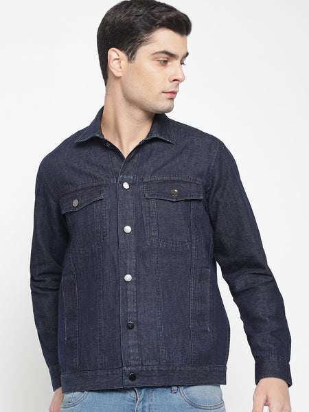 Indigo Blue Denim Jacket For Men 1