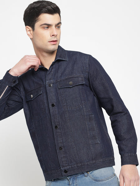 Indigo Blue Denim Jacket For Men 3